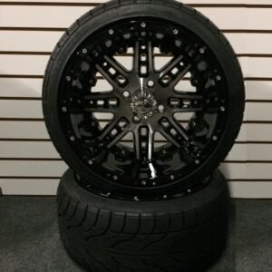 14″ Aluminum Cart Wheels and Tire Combo